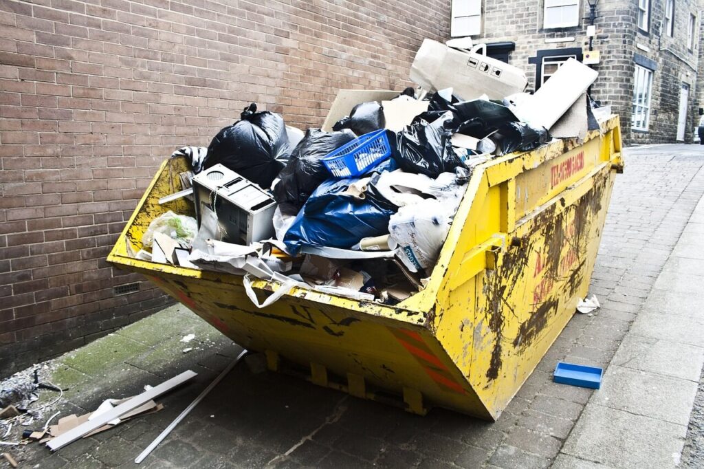 Skip hire in Wakefield, West Yorkshire, UK